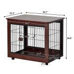 Furniture Style Pet Dog Crate Cage End Table - Image 3