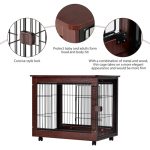 Furniture Style Pet Dog Crate Cage End Table - Image 4