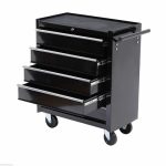 HOMCOM 5 Drawers Wheels Storage Cart Tool Chest Box Home Furniture - - Image 6