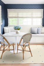 Gray Malin Llama Dot Ivory & Blue Tufted Rug - Image 2