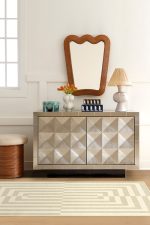 Jonathan Adler Op Art Natural Tufted Rug - Image 3