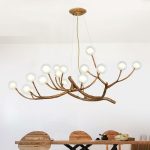 Nordic LED Branch Chandelier Lights Living room Lamps Modern Molecular - Image 6