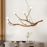Nordic LED Branch Chandelier Lights Living room Lamps Modern Molecular - Image 3