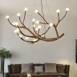 Nordic LED Branch Chandelier Lights Living room Lamps Modern Molecular - Image 2