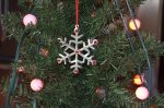 Snowflake Christmas Tree Ornament Decorations Set of 4 - Image 5