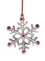 Snowflake Christmas Tree Ornament Decorations Set of 4 - Image 2