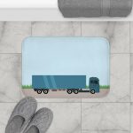 Truck On The Road Bath Mat