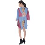 Palm Beach Perfume  V-Neck Flare Sleeve Mini Dress - Image 2