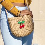 Juicy Bloom Straw Crossbody Bag - Image 4