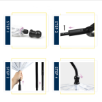 Hot Selling Transparent Pet Supplies Adjustable Pet Umbrella - Image 5