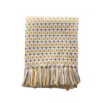 Pastoral Style Yellow Knitted Woolen Blanket - Image 8