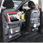 Leather Car Storage Bag Multifunction Seat Back Tray Hanging Bag - Image 3