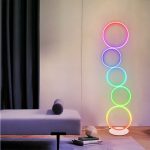 RGB Minimalist Circular Floor Lamp - Image 2