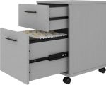 Bush Furniture Key West 2 Drawer Rolling File Cabinet in Cape Cod Gray - Image 3