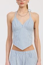 HALTER NECK BUSTIER TOP