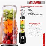 5Core Portable Personal Blender for Kitchen 20Oz Capacity 160W - Image 9