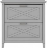 Bush Furniture Key West 2 Drawer Lateral File Cabinet in Cape Cod Gray - Image 6