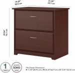 Bush Furniture Cabot 2 Drawer Lateral File Cabinet in Harvest Cherry, - Image 2