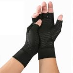 Compression Arthritis Glove Unisex Joint Pain Relief Half Finger Brace - Image 2