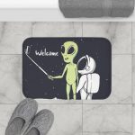 Alien Taking Selfie Bath Mat - Image 2