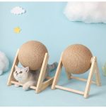 Sleek Wood And Sisal Vertical Cat Toy: The Ultimate Furniture - Image 6