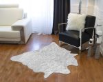 0.8inches x 60inches x 51inches Acrylic Plush Polyester Grey Rug - Image 3