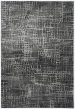 2inches x 7inches Grey Abstract Lines Runner Rug