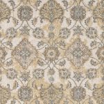 2inches x 7inches Ivory Sand Floral Vine Wool Indoor Runner Rug - Image 2