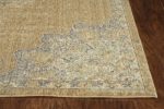 2inches x 3inches Coffee Vintage Wool Accent Rug