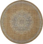 2inches x 3inches Coffee Vintage Wool Accent Rug - Image 6