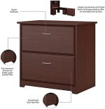 Bush Furniture Cabot 2 Drawer Lateral File Cabinet in Harvest Cherry, - Image 8