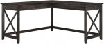 Bush Furniture Key West L Shaped Desk, 60-Inch Modern Farmhouse
