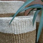 African planting basket, Handwoven African basket - Image 2