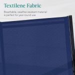 4-Piece Outdoor Textilene Patio Conversation Set, Backyard Furniture - Image 3