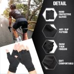 Compression Arthritis Glove Unisex Joint Pain Relief Half Finger Brace - Image 15