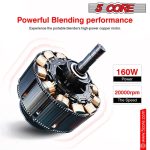 5Core Portable Personal Blender for Kitchen 20Oz Capacity 160W - Image 5