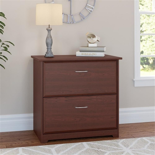 5091e5ef7487a184b7675cbb2d8fc101.jpg Bush Furniture Cabot 2 Drawer Lateral File Cabinet in Harvest Cherry, - Image 1