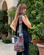 Kathmandu Collection Patchwork Striped Hobo Bag - Image 12