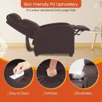 Recliner Chair for Living Room,Leather Single Sofa Furniture Home - Image 5