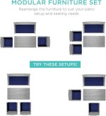 4-Piece Outdoor Wicker Patio Conversation Furniture Set for Backyard - Image 2