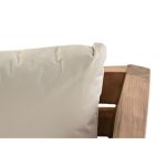 Garden sofa DKD Home Decor Brown Teak Cotton (155 x 85 x 70 cm) - Image 5