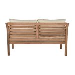 Garden sofa DKD Home Decor Brown Teak Cotton (155 x 85 x 70 cm) - Image 8