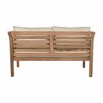 Garden sofa DKD Home Decor Brown Teak Cotton (155 x 85 x 70 cm) - Image 7