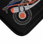 Blue Motorcycle Bath Mat - Image 3