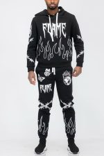 Chenille Flame Sweat Suit - Image 5