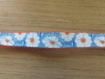 Leash/ Large/ Blue and Orange Flower - Image 2