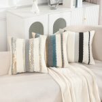 Boho Striped Chenille Throw Pillowcases - Image 4