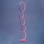 RGB Minimalist Circular Floor Lamp - Image 8