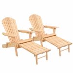 Gardeon Set of 2 Outdoor Sun Lounge Chairs Patio Furniture Beach Chair