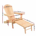 Gardeon Set of 2 Outdoor Sun Lounge Chairs Patio Furniture Beach Chair - Image 2